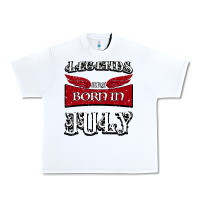 White Legends are born in July Urban Heavy Tee - Bettercallsaul