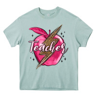 Arona teacher lightning bolt valentine s day Heavy Core Tee - MaliasSmallBusiness