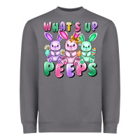 Storm What's up peeps Easter bunnies Easter Day Heavyweight Sweatshirt - CowGirlArtShop