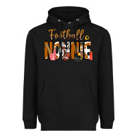 Black football NONNiE Heavyweight Hoodie - CowhideDigitalArt