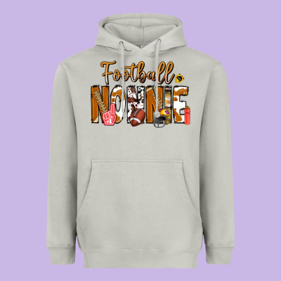 Football Nonnie Heavyweight Hoodie Designed By Cowhidedigitalart