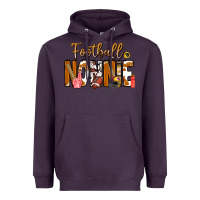 Plum football NONNiE Heavyweight Hoodie - CowhideDigitalArt
