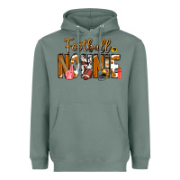 Sage football NONNiE Heavyweight Hoodie - CowhideDigitalArt