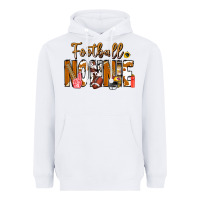 White football NONNiE Heavyweight Hoodie - CowhideDigitalArt
