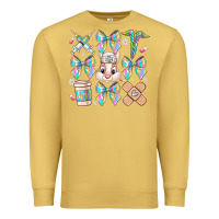 Antique Gold easter bow Premium Sweatshirt - CowhideDigitalArt
