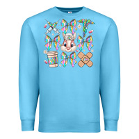 Ocean Blue easter bow Premium Sweatshirt - CowhideDigitalArt