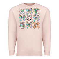 Pale Pink easter bow Premium Sweatshirt - CowhideDigitalArt