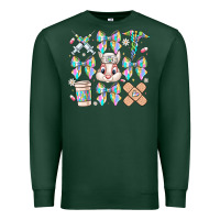 Sports Green easter bow Premium Sweatshirt - CowhideDigitalArt