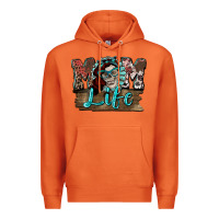 Carrot Mom life skull Mother's Day Premium Hoodie - FaDigitalArtStudio