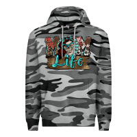 Slate Camo Mom life skull Mother's Day Premium Hoodie - FaDigitalArtStudio