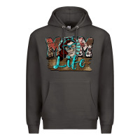Smoke Mom life skull Mother's Day Premium Hoodie - FaDigitalArtStudio
