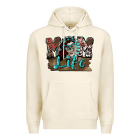 Tofu Mom life skull Mother's Day Premium Hoodie - FaDigitalArtStudio