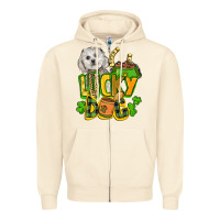 Sandshell lucky dog St. Patrick's Zipper Hoodie - FaDigitalArtStudio