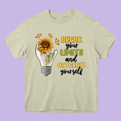 Break Your Limits Heavy Core Tee Designed By Maliassmallbusiness