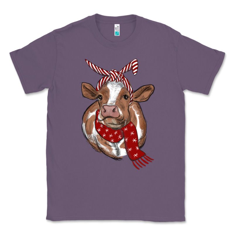 Christmas Heifer With Scarf Classic Tee by RanaPortraitStore | Teevron