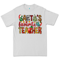 Dove Grey santas favorite teacher Premium Tee - NancyCooperArtShop