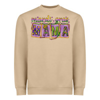 Mushroom Mardi Gras Mama with Beads Heavyweight Sweatshirt - HowdyJamesFarm