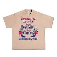 Burro Womens September Girl Stepping Into My Birthday Urban Heavy Tee - Bettercallsaul