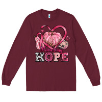 Burgundy harvesting hope Long Sleeve Tee - texasbilliewilder
