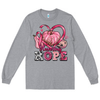 Heather Grey harvesting hope Long Sleeve Tee - texasbilliewilder