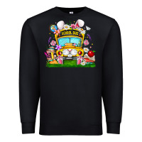 Black Easter School Bus Premium Sweatshirt - CowhideDigitalArt