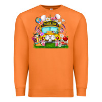 Carrot Easter School Bus Premium Sweatshirt - CowhideDigitalArt