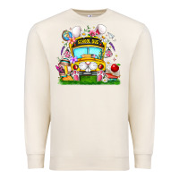 Sandshell Easter School Bus Premium Sweatshirt - CowhideDigitalArt