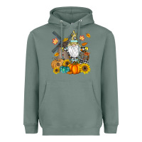 Sage Happy Fall Heavyweight Hoodie - CowhideDigitalArt