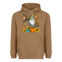 Toasted Coconut Happy Fall Heavyweight Hoodie - CowhideDigitalArt