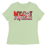 My Cat Is My Valentine Ladies Tee | Teevron