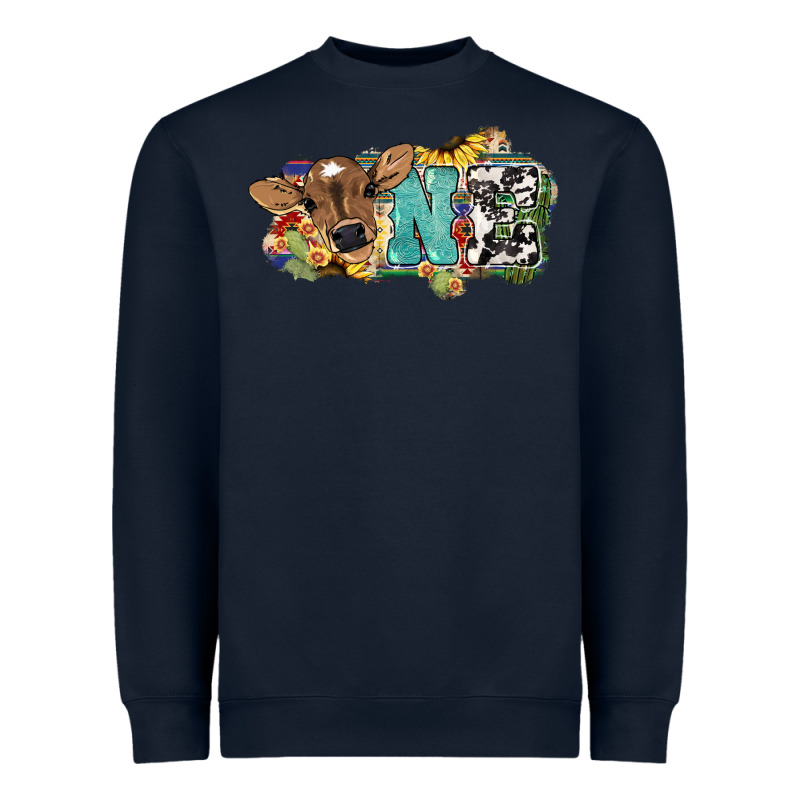 One Baby Cow Heavyweight Sweatshirt by HowdyJamesFarm | Teevron