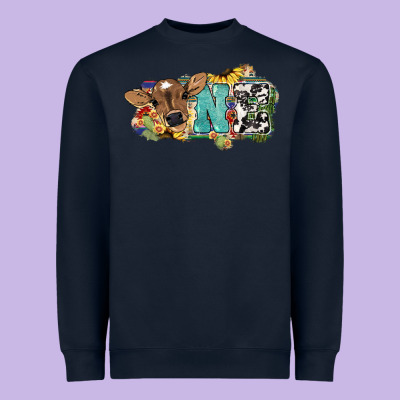 One Baby Cow Heavyweight Sweatshirt Designed By Howdyjamesfarm