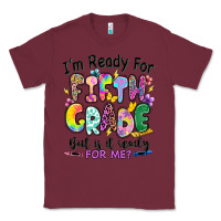 Burgundy I'm ready for fifth grade but is it ready for me Classic Tee - RanaPortraitStore