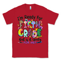 Red I'm ready for fifth grade but is it ready for me Classic Tee - RanaPortraitStore