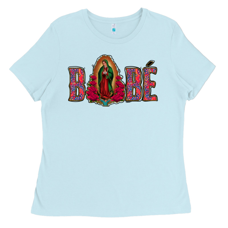 Bebe Our Lady Of Guadalupe Ladies Tee by Jasminsmagicworld | Teevron