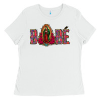 White Bebe Our Lady Of Guadalupe Ladies Tee - Jasminsmagicworld