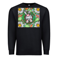 Black Easter Bunny Premium Sweatshirt - CowhideDigitalArt
