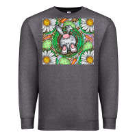 Charcoal Heather Easter Bunny Premium Sweatshirt - CowhideDigitalArt