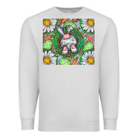 Dove Grey Easter Bunny Premium Sweatshirt - CowhideDigitalArt