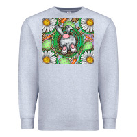 Heather Grey Easter Bunny Premium Sweatshirt - CowhideDigitalArt