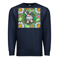 Navy Easter Bunny Premium Sweatshirt - CowhideDigitalArt