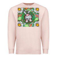 Pale Pink Easter Bunny Premium Sweatshirt - CowhideDigitalArt