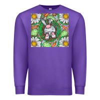 Purple Easter Bunny Premium Sweatshirt - CowhideDigitalArt