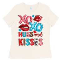 Bone xo xo hugs and kisses Ladies Tee - NancyCooperArtShop