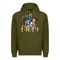 Army Green Police mom Mother's Day Premium Hoodie - FaDigitalArtStudio