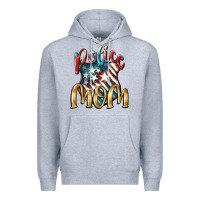 Heather Grey Police mom Mother's Day Premium Hoodie - FaDigitalArtStudio