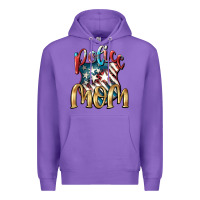 Purple Police mom Mother's Day Premium Hoodie - FaDigitalArtStudio