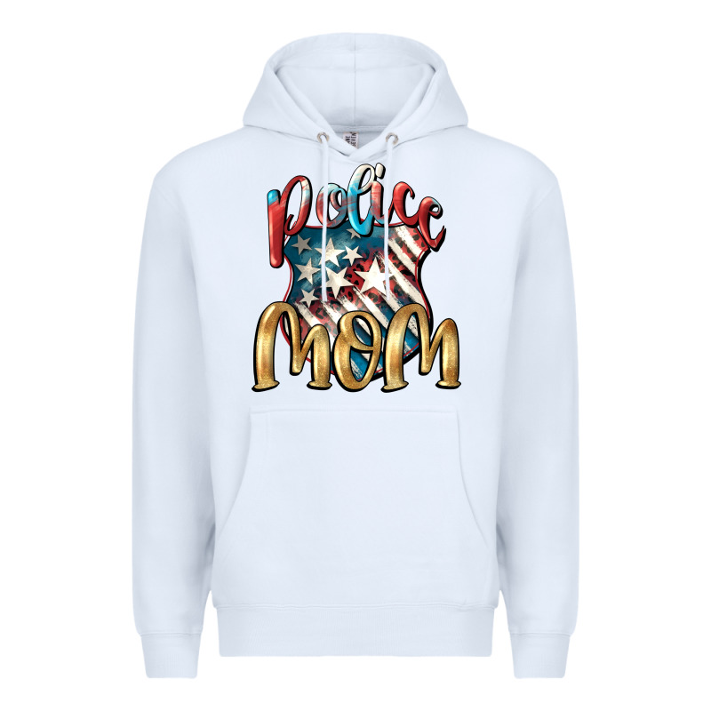 Police Mom Mother's Day Premium Hoodie by FaDigitalArtStudio | Teevron