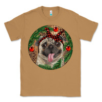Toasted Coconut Christmas Pug With Leopard Classic Tee - RanaPortraitStore