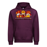 Mauve Wine firefighter gnomes Urban Hoodie - Artiststas